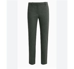 THEORY Pants Tailored Trouser Hound Knit Twill Black Grey Sz 2 NWT Work Stretch